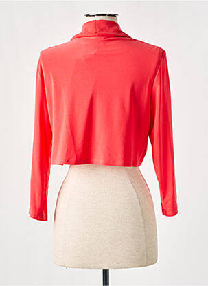 Boléro effet matière satinée rouge FRANK LYMAN femme
