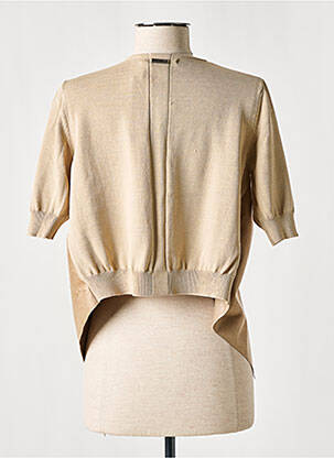 Boléro maille fine beige LESLIE femme