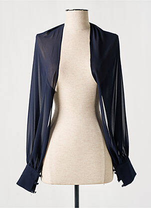 Boléro légère et transparente bleu FRANK LYMAN femme
