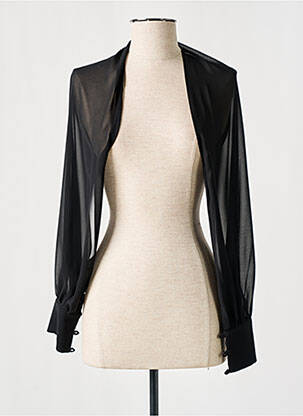 Boléro légère et transparente noir FRANK LYMAN femme