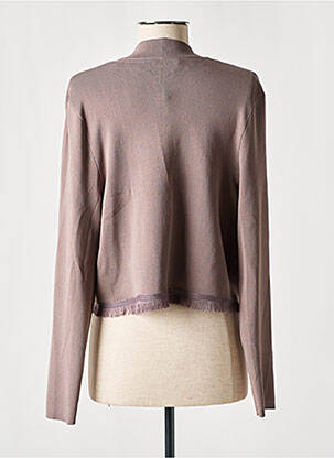 Gilet manches longues coupe cintrée marron COMMA, femme