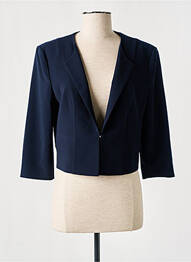 Boléro tissage crêpe bleu VERA MONT femme