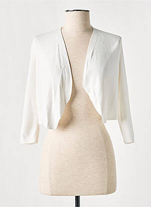 Boléro maille fine blanc COMMA, femme