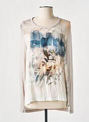 T-shirt beige PURE BY LUCIA pour femme seconde vue