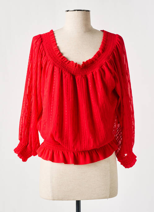 Blouse rouge LESLIE pour femme