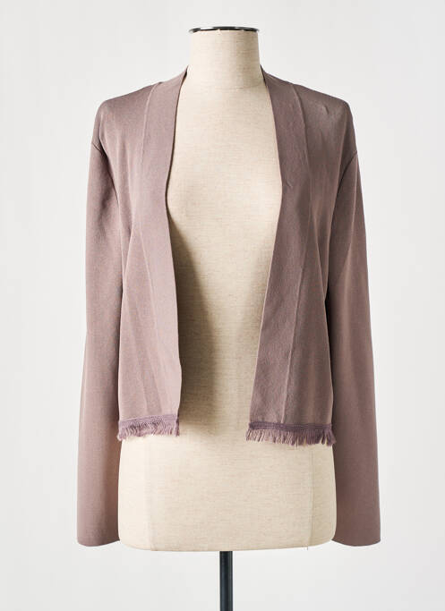 Gilet manches longues marron COMMA, pour femme