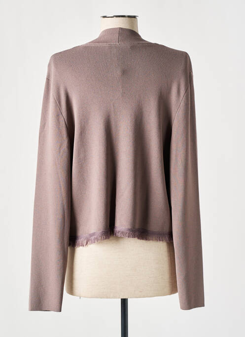 Gilet manches longues marron COMMA, pour femme