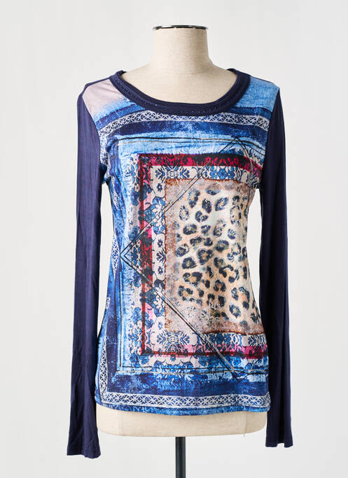 T-shirt bleu LESLIE pour femme
