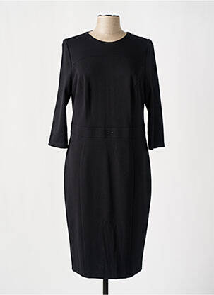 Robe mi-longue manches 3/4 manches 3/4 noir BASLER femme
