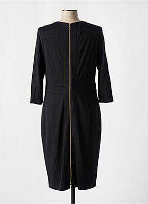 Robe mi-longue manches 3/4 manches 3/4 noir BASLER femme