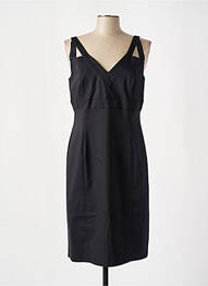 Robe mi-longue sans manche sans manche noir EVA KAYAN femme