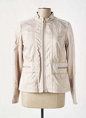 Veste casual finition intérieure doublée beige EL INTERNATIONALE femme