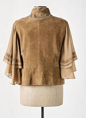 Veste en cuir beige KAREN RITZI pour femme seconde vue