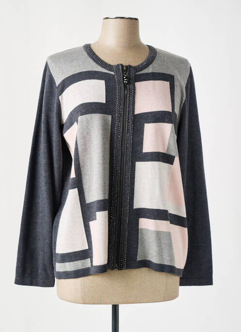 Gilet manches longues gris GEVANA pour femme