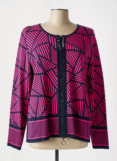 Gilet manches longues rose FABER pour femme