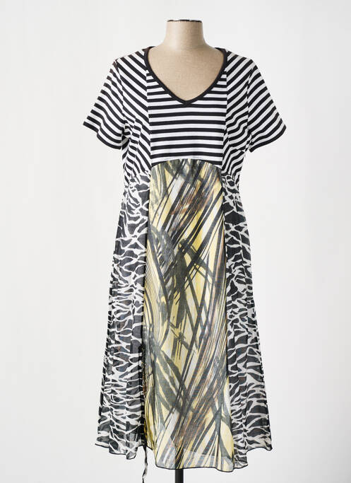 Robe mi-longue noir FRANK WALDER pour femme
