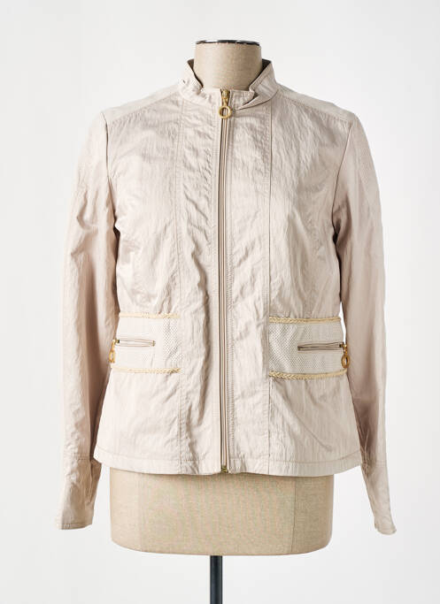 Veste casual beige EL INTERNATIONALE pour femme