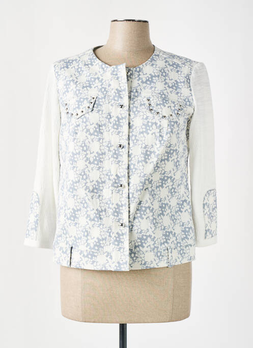 Veste casual bleu POUPEE CHIC pour femme