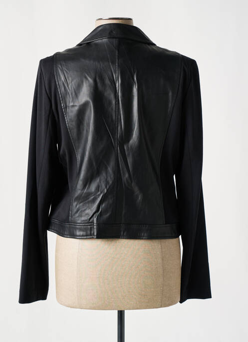 Veste simili cuir noir COMMA, pour femme