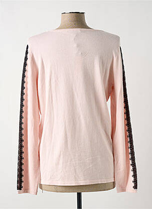 Pull coupe cintrée manches longues rose COMMA, femme