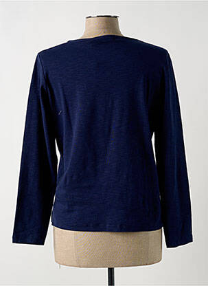 Pull stretch manches longues bleu POUPEE CHIC femme