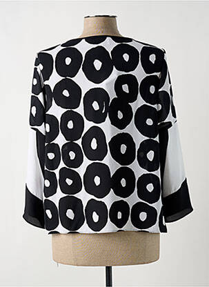 Blouse légère et transparente manches 3/4 noir JOSEPH RIBKOFF femme