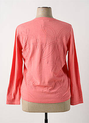 Pull coupe cintrée manches longues rose LUCIA femme