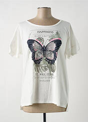 T-shirt beige COMMA, pour femme seconde vue