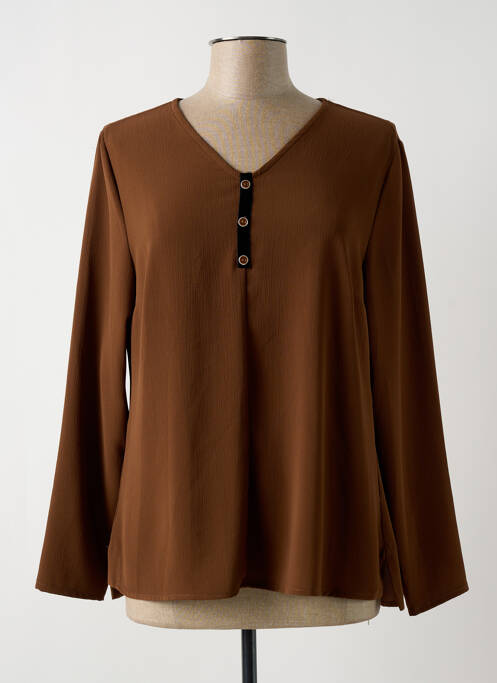 Blouse marron WEINBERG pour femme