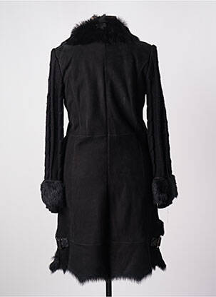 Veste en cuir poches noir AKHESA femme