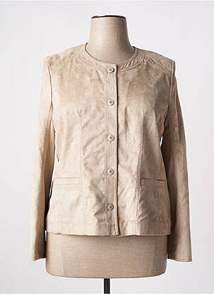 Veste casual epaulette beige PAUL MATIS femme