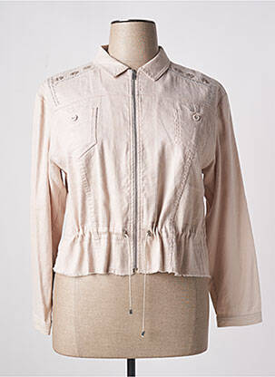 Veste casual poches beige EVA KAYAN femme