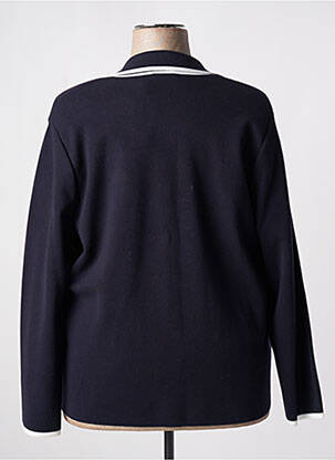 Gilet manches longues fermeture boutonnée sur le devant bleu LUCIA femme
