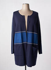 Gilet manches longues bleu FABER pour femme seconde vue