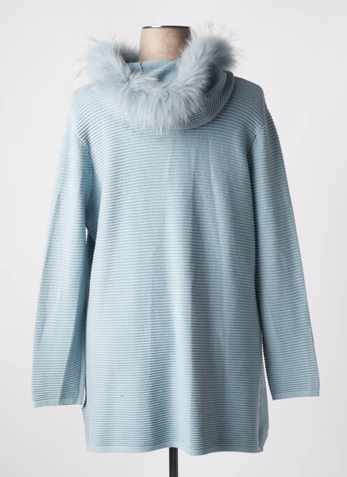 Gilet manches longues bleu PASSIONI pour femme