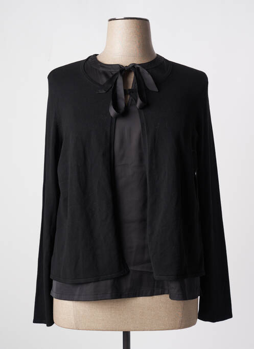 Gilet manches longues noir COMMA, pour femme