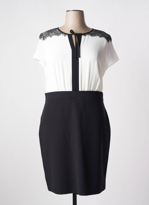 Robe mi-longue noir COMMA, pour femme