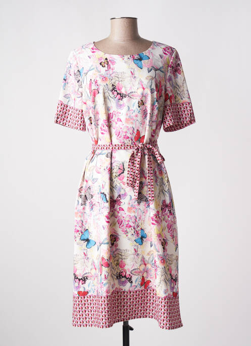 Robe mi-longue rose BASLER pour femme