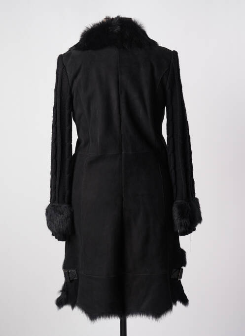 Veste en cuir noir AKHESA femme