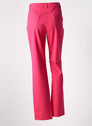 Pantalon droit stretch taille normale rouge FABER femme