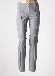 Pantalon slim poches taille haute gris BRUNO SAINT HILAIRE femme