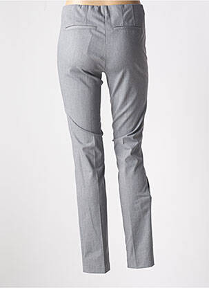 Pantalon slim taille haute taille haute gris BRUNO SAINT HILAIRE femme