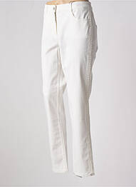Jeans coupe slim stretch taille normale beige BASLER femme