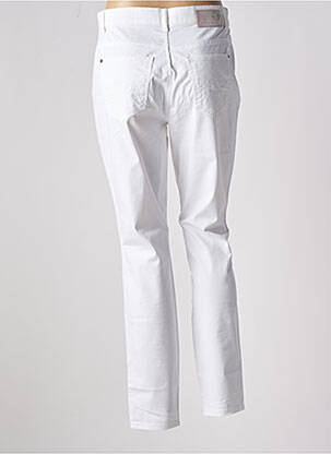 Pantalon slim tissage popeline taille normale blanc ROSNER femme