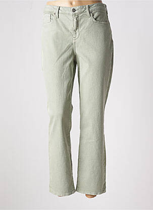 Jeans coupe droite stretch taille normale vert NYDJ femme