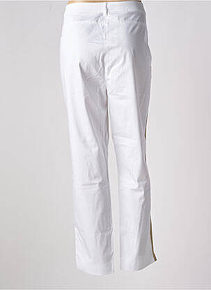 Pantalon slim tissage popeline taille normale blanc FABER femme