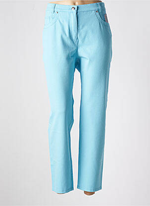Pantalon slim stretch taille normale bleu FABER femme