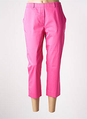 Pantacourt taille élastique taille normale rose WEINBERG femme