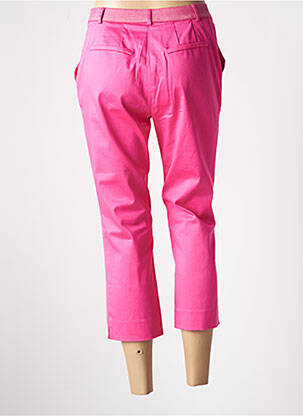 Pantacourt taille élastique taille normale rose WEINBERG femme