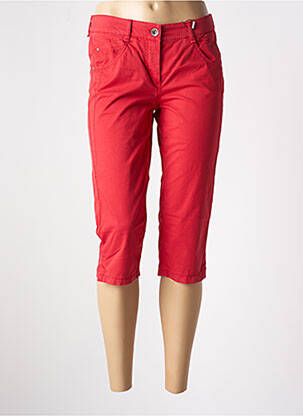 Corsaire stretch taille normale rouge ATELIER GARDEUR femme
